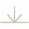 Ekena Millwork Saratoga Smooth Timber Gable Bracket, Douglas Fir, 108"W x 63"H x 1 1/2"D x 3 1/2"F, 14/12 Pitch GBW108X63X0204SAR00SDF - alternate 1